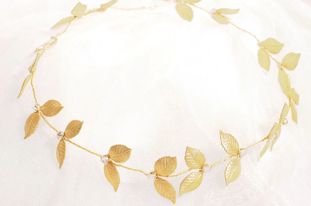 Gold Leaf Hair Vine (Half)